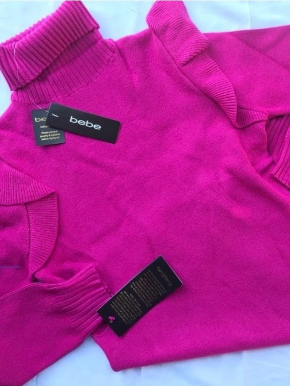 Bebe Ruffle Sweater Dress - Picture 4 of 7